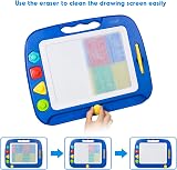 SGILE Large Magnetic Drawing Board for Toddlers 1 2 3 4 Years Blue Educational view 5