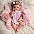 BABESIDE Lifelike Reborn Baby Dolls -（Random Clothing delivery） 16 Inch (Weight 4 lb) Full Platinum Silicone Realistic-Newborn Baby Doll Full Silicone Real Life Cute Baby Dolls with Toy Accessories