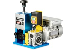 CREWORKS Electric Wire Stripper Machine, 0.06"-1" Automatic Wire Stripping Machine, Wire Stripping Tool for 1.5-25 mm Scrap Wire, 5 Channel Copper Wire Stripper Power Tool for Leftover Cable Recycling