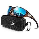 suoso Sports Polarized Sunglasses for Men: Womens UV400 Protection Sun Glasses Wrap Around Goggles for Fishing Driving TR90