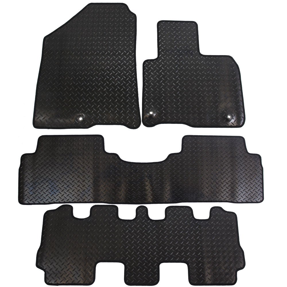 JVL 3547R Fully Tailored Rubber Car Mat Set for Sorento MK3 2015-On, Black