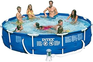 Intex 12-Foot by 30-Inch Metal Frame Pool Set