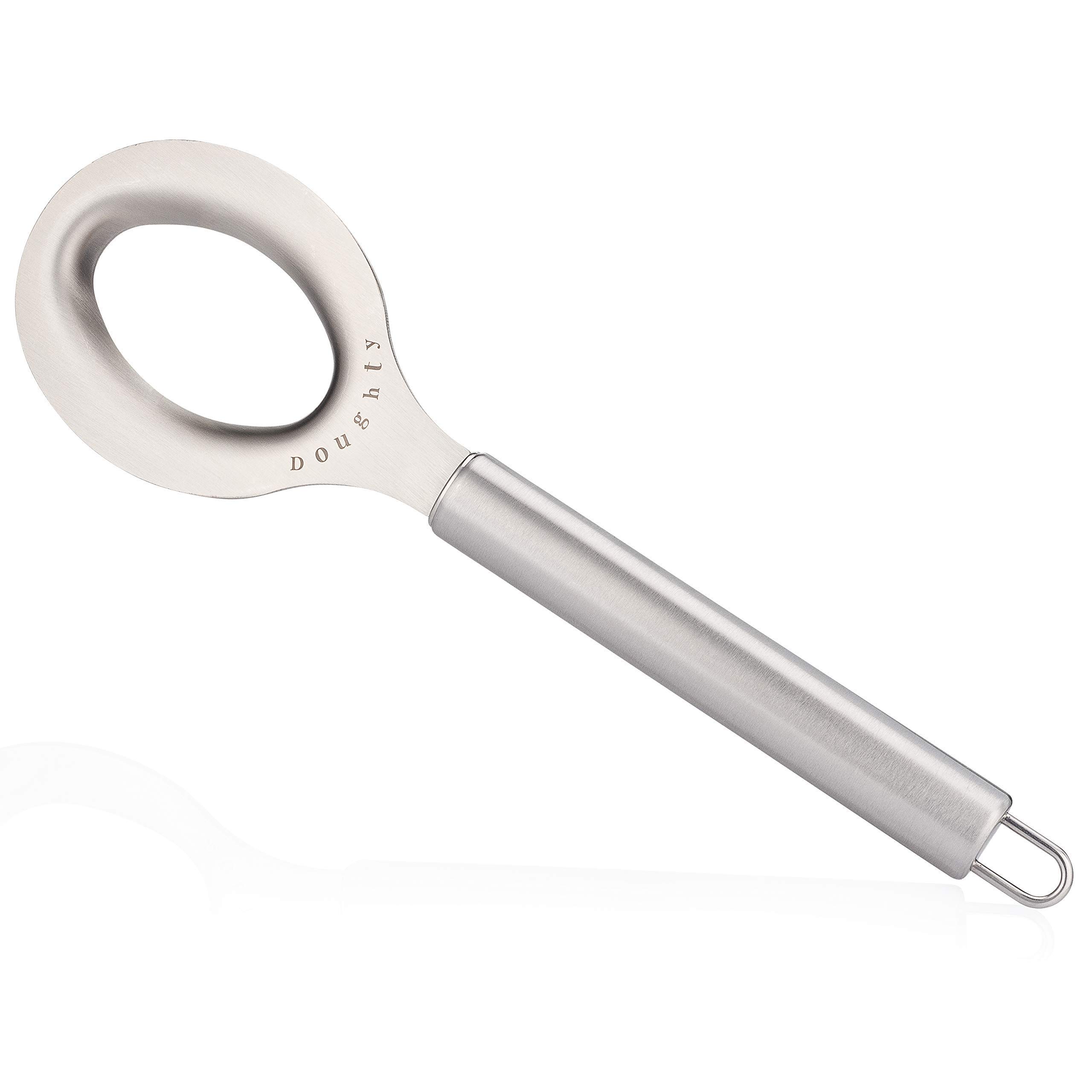 DOUGHTY - Dough Kneading & Mixing Tool - Stainless Steel Hand Mixer - Ideal for Thick Sticky Doughs - Great Bread Kneading Tool - Gift Box Included - Perfect Gift for Bakers