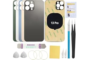 UooFide Rear Back Glass Replacement Cover Compatible with iPhone 13 Pro 6.1-Inches All Carriers (Graphite)