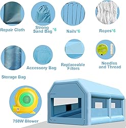 LVAOSTT Paint Booth Inflatable Paint Booth Portable