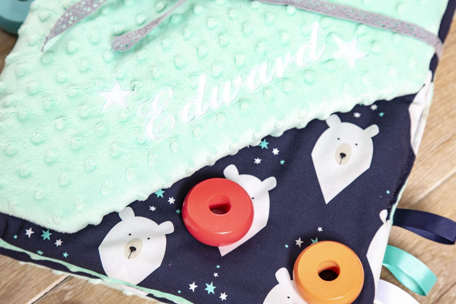 personalised minky baby blanket