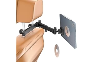 OHLPRO Magnetic Headrest Car Tablet Mount with Foldable Telescopic Arm for iPad Car Holder Back Seat Road Trip Essentials for
