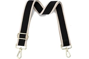 LVYOUME Wide Purse Strap Gold Hardware Shoulder Strap Adjustable Replacement Belt for Crossbody Canvas Bag Handbag Fashion Cross Body Strap for Purse