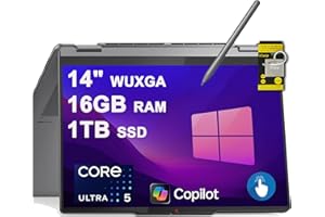 Lenovo Yoga 7 2-in-1 Laptop 14" WUXGA OLED Touch (600nits HDR) Intel 8-core Ultra 5 226V Up to 40 Tops (>Ryzen 5 AI 340) 16GB RAM 1TB SSD Pen for Creator Business Professional Win11 ICP Hub Copilot