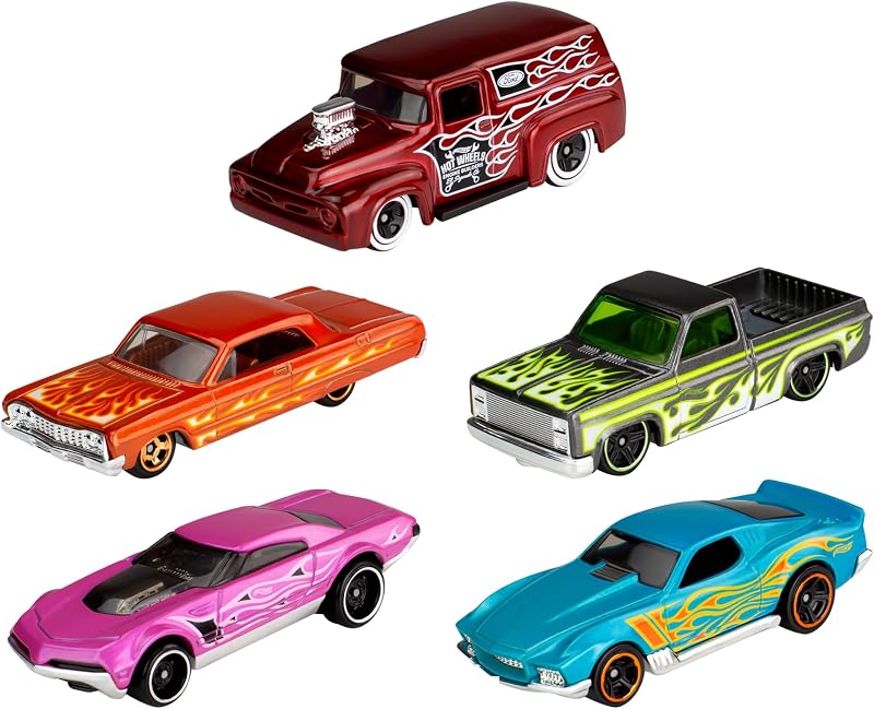 5er-Pack Spielzeugautos & Trucks (Stile variieren)