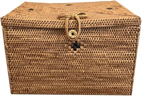 Amazon アジアン雑貨家具プレノズ アタ フタ付き ボックスm 長方形box リゾートホテル インテリア雑貨 h1907 2 収納かご カゴ バリ雑貨 モダン かご バスケット オンライン通販