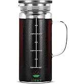 BTaT- Cold Brew Coffee Maker, Iced Coffee Maker, 1 Quart, 32 oz, Iced Tea Maker, Cold Brew Maker, Tea Pitcher, Coffee Accessories, Iced Tea Pitcher, Cold Brew System, Cold Brew Pitcher