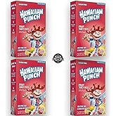 Hawaiian Punch Juicy Red Sugar-Free Powdered Drink Mix 4 Count of 8 packets each for Total of 32 Sticks bundle packaged by D'Elite Box