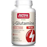 Jarrow L-Glutamine 750 mg, Dietary Supplement, 120 Capsules | L-Glutamine Capsules For Immune And Muscle Support, Veggie Capsules, Up To 120 Day Supply, Immune Support Supplement