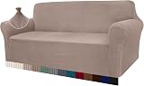 Granbest 3 Seater Sofa Cover High Stretch Non Slip Sand Jacquard Spandex view 1