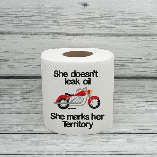 Amazon Com Motorcycle Embroidered Novelty Toilet Paper Birthday