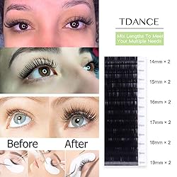 TDANCE Lash Extension Matte Black Eyelash Extension