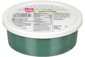 Cake Mate Christmas Green Sanding Sugar – Edible Green Decorating Sugar for Cupcakes, Cakes, Cookies, Desserts, Cocktails – Perfect for Cake Decorating, Holiday Treats, and Special Occasions (8 oz)