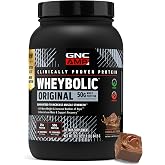 GNC AMP New Wheybolic, Chocolate Fudge, 29.7 oz, 13 Servings | Provides 25g Whey Protein and 3.1g Leucine per Scoop to Support Muscle Strength, Gluten-Free and Banned Substance Tested