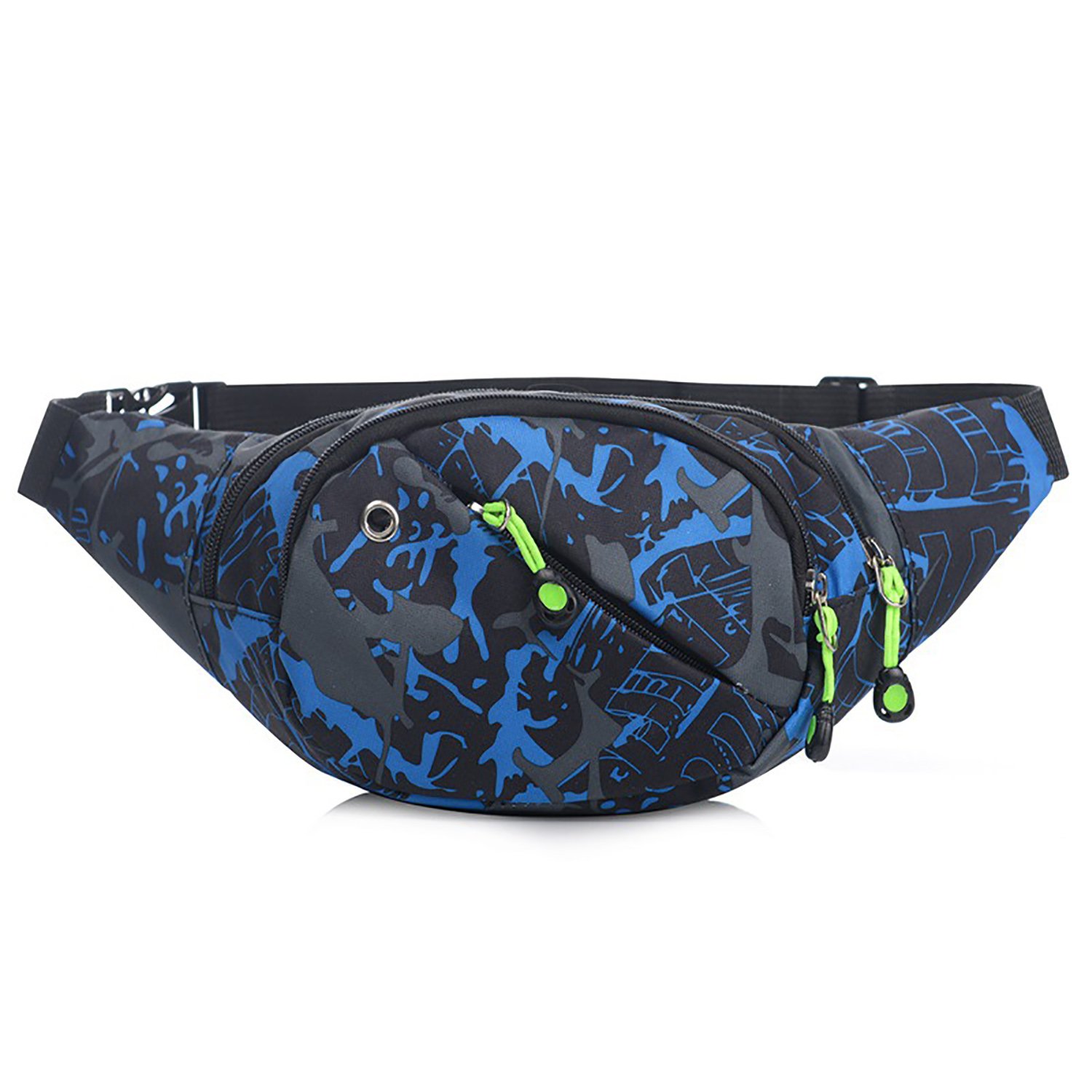 Riñonera lienzo zipper Fanny Pack cintura bolsa con correa ajustable para correr