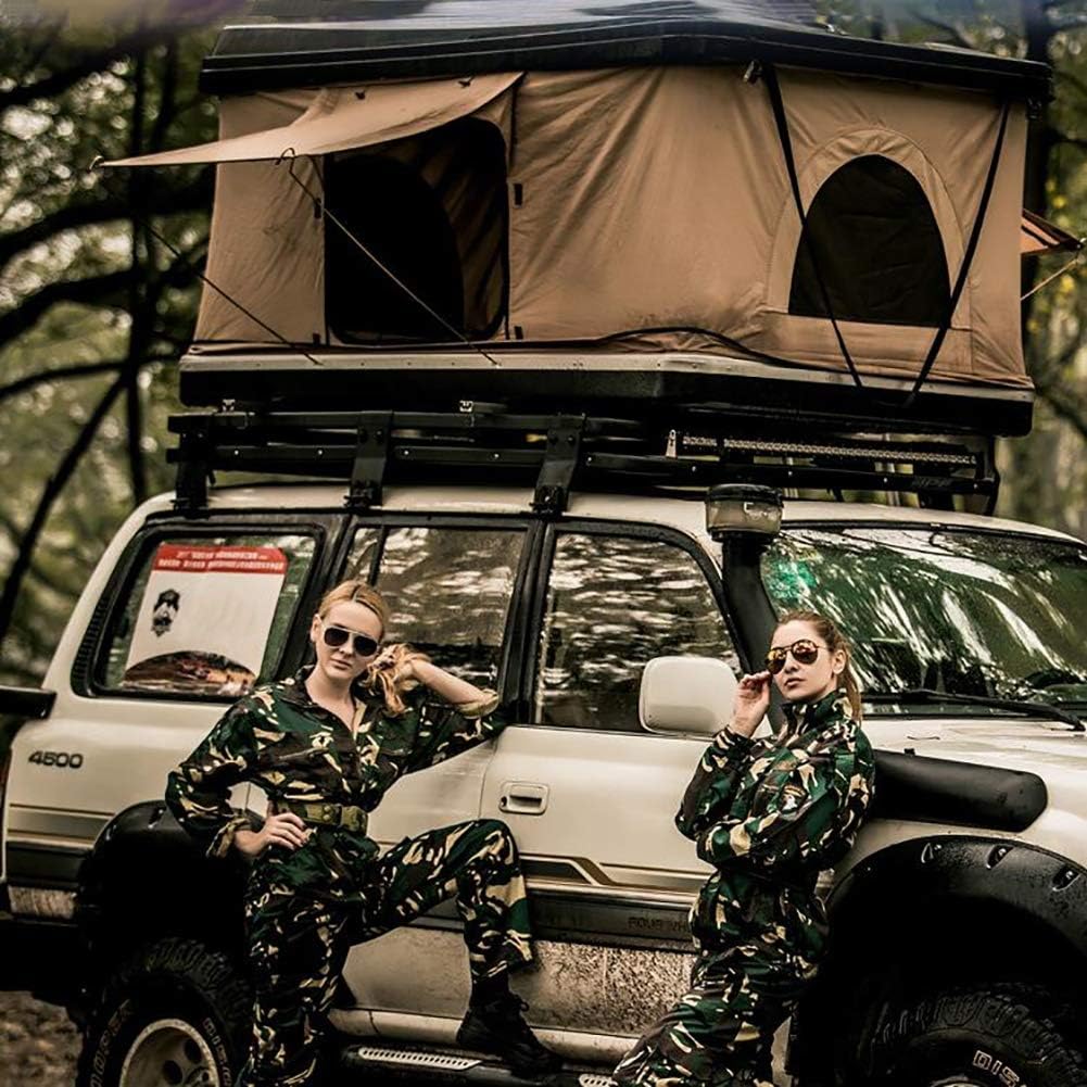 Qiulv Car Roof Tent Roof Top Tents Camping Hard Tents Mobile Bed Waterproof, UV Protection Sun Water-Resistant Ventilated Durable Portable Cabana (not including car)