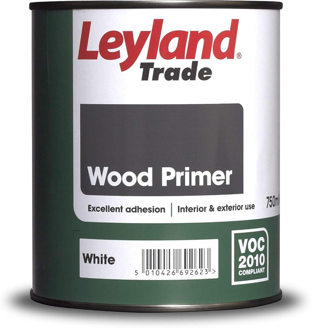 Leyland Trade Wood Primer White 750ml Bare Timber Interior Exterior Adhesion