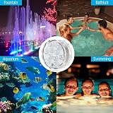 Anziner 2 Pack Submersible LED Lights RGB 16 Colors Waterproof IP68 Remote view 4