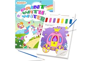 AGGKKY Paint with Water Coloring Books for Kids Toddlers 1-3 Mess Free Watercolor Painting Book Kits Arts and Crafts for Kids 2-4 4-6 Travel Activities Birthday Christmas Stocking Stuffers Toy Gift
