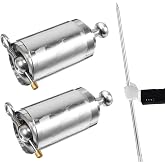 Healifty 2pcs Metal Appearing Cane Magician Wand Retractable Collapsible for Professional Magician Stage Close-up Tricks Accessories