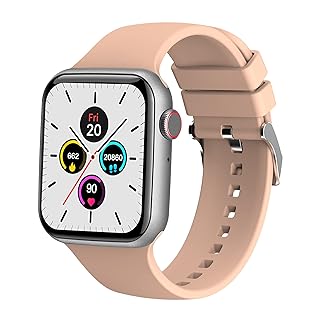 (Renewed) Fire-Boltt Ring Bluetooth Calling Smartwatch with SpO2 &amp; 1.7” Metal Body with Blood Oxygen Monitoring, Continuous Heart Rate, Full Touch &amp; Multiple Watch Faces (Beige)