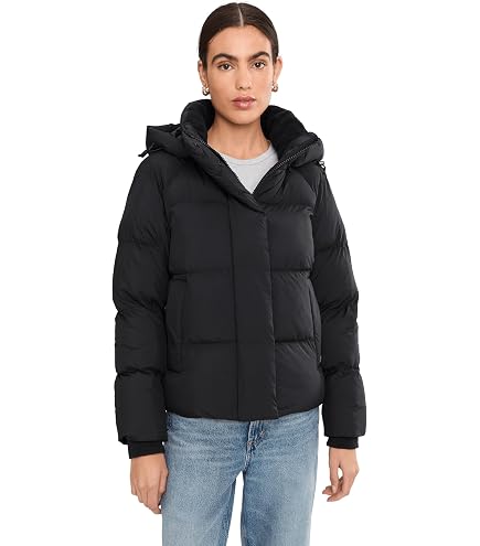 Amazon.com: UGG Women's Ronney Cropped Puffer Jacket Coat, Cosmo