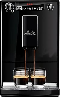 Melitta Caffeo Solo E 950-222 Kaffeevollautomat (Exzellenter Kaffee-Genuss dank Vorbrühfunktion und herausnehmbarer Brühgruppe) pure black