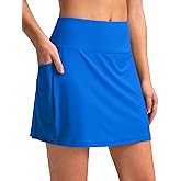 G Gradual Women's 16" Swim Skirt with Pockets High Waisted Tummy Control Modest Swimsuit Bathing Suit Bottoms for Women