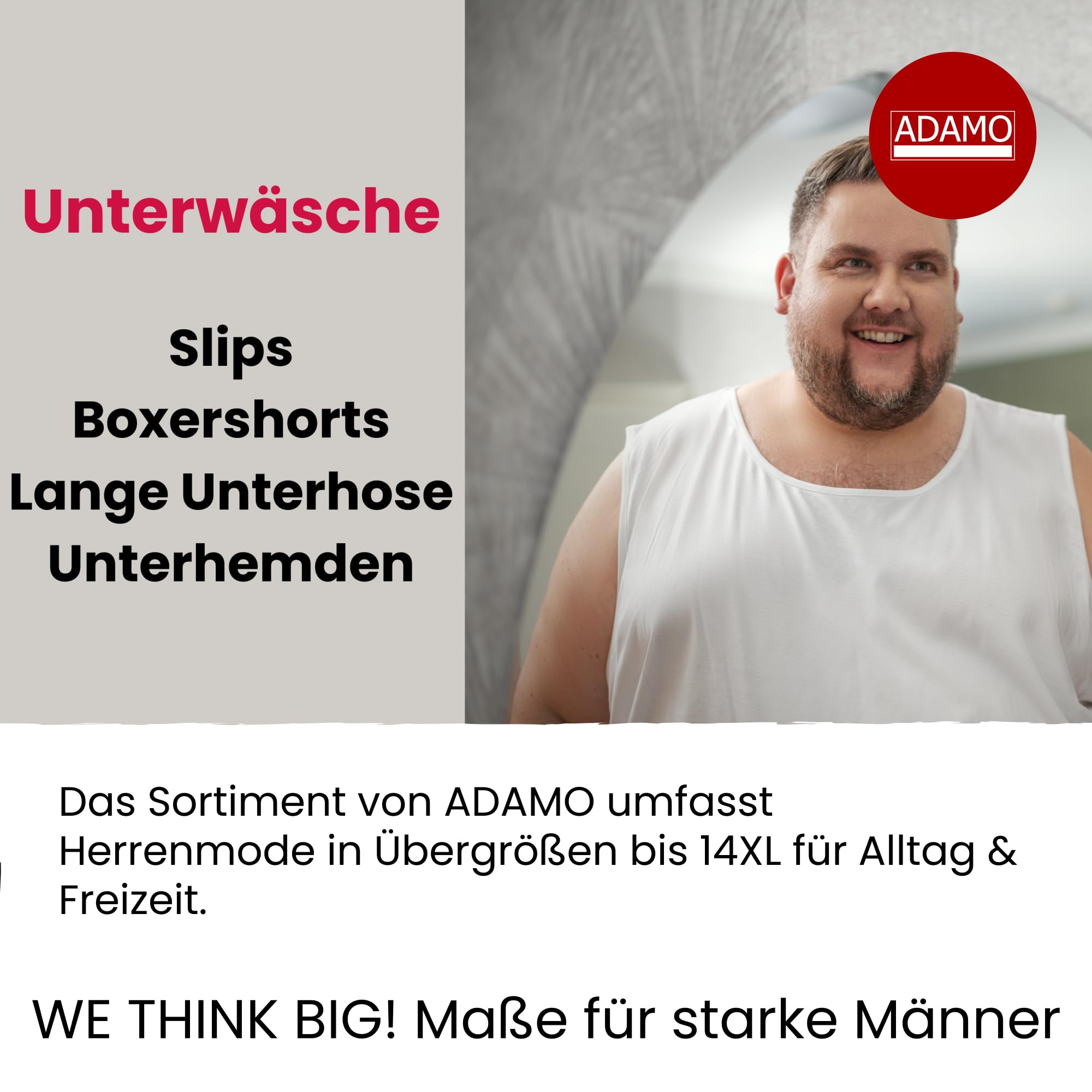 ADAMO Herren-Slips 3er Pack 100% Baumwolle, Schwarz, Größe 14 I Angenehme Herren Unterhosen in Übergröße I Waschmaschinentauglicher Herren Slip 6