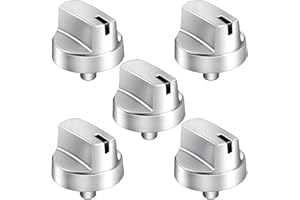 EIOLWJIEO WB03X29354 for GE Gas Stove Knobs, Stove Top Knob Replace for Part Number WB03X29354 AP6327766 4585908, Replacement Knob for GE Burner PGP9030SL1SS PGP7030SL1SS PGP7030DL1BB, 5 Pack