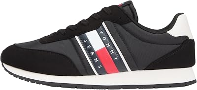 Ténis Runner Clássicos Masculinos Runner com Atacadores, Preto (Preto), 44