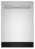 SHARP SDW6767HS Smart Dishwasher Works with Alexa. Includes LED Interior lights, Stainless Steel interior, Heated Dry with Fan Assist, Wash Zone cleans half load on either rack, Adjustable Third Rack
