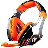 SADES A60 Ele Gaming Headsets with Microphone, Orange