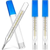 TOYANDONA 3PCS Glass Temperatures Measurement Adult - General Use Temperature Testing Tools Accurate Temperature Measurement for Families, Dual Scale