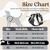 rabbitgoo Large Dog Harness No-Pull Front Back Leash Clips Reflective Black L view 2