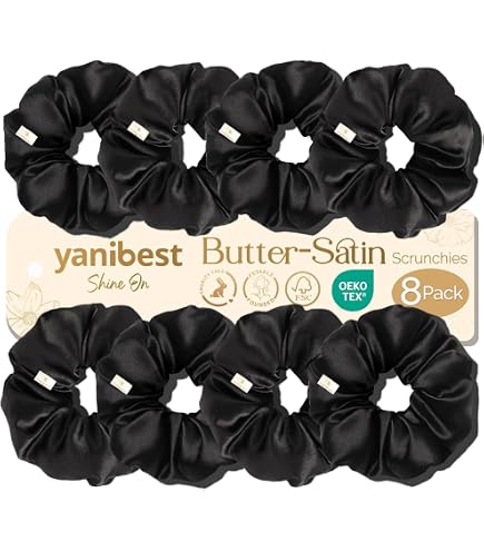 Crochet Hair Scrunchie - Gentle No Crease Hold - Fluffy Texture - Recycled Crochet Caron Simply Soft Scrunchies - Repeat Crafter Me main image 2