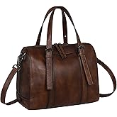 Iswee Genuine Leather Purses for Women Designer Hobo Crossbody Bag Satchel Handbags Top Handle Purses for Travel