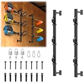 Weed Eater Rack for Enclosed Trailer with Locks, 3 Place Weedeater Rack for Open/Enclosed Trailers Spring Hasp Trimmer Rack 360&deg; Pad Enclosed Trailer Accessories Lawn Care Equipment Cargo Rack