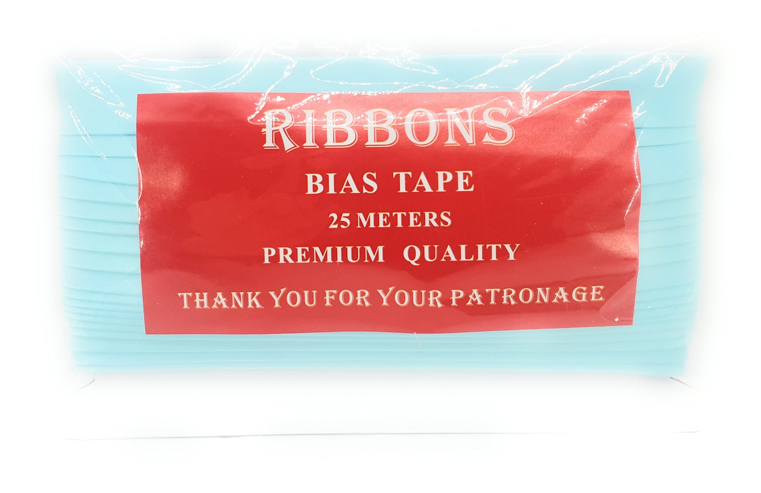 20mm Satin BIAS Binding Available in 16 Colours 23 METRES ROLL by MNJ-TRIMMINGS (Duck Egg)