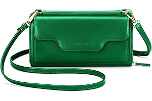 nuoku Crossbody Bags for Women, Wristlet Wallets for Women, Small Clutch Purses for Women, Cell Phone Wallet, Rfid Wallet