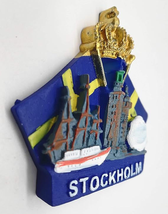 MUYU Magnet 3D Stockholm - Imán para Nevera, diseño de Suecia ...