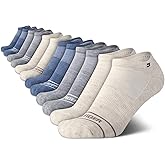 Tommy Hilfiger Womens No Show Socks - 12 Pack Lightweight Athletic Performance Cushioned Running Low Cut Socks for Women