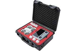 Drogear Travel Hard Case for DJI Neo Fly More Combo | Holds Up to 10 Batteries, Fits Drone, DJI RC 2 / RC-N2 Remote Controlle