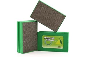 BSRTTOOL Electroplated Diamond Hand Polishing Pads 60-400 Grit Sanding Tile Stone Marble Concrete Wet Dry¡­ (3PCS 60Grit)