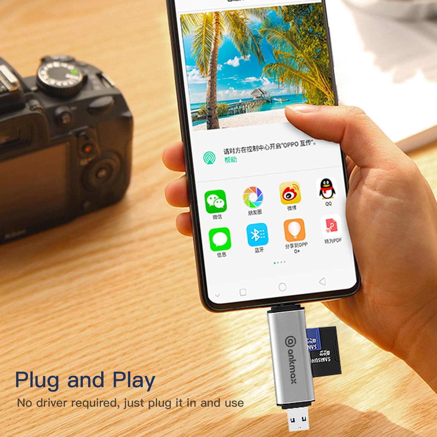 USB C Card Reader Ankmax UC312S USB 3.0 Memory Card Reader OTG Adapter for TF, SD, Micro SD, SDXC, SDHC, MMC, RS-MMC, Micro SDXC, Micro SDHC, UHS-I for MacBook, Windows PC, Android Smartphone Tablet: Computers & Accessories